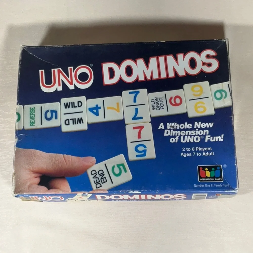 Vintage Uno Dominos by International Games A Whole New Dimension of UNO Fun!